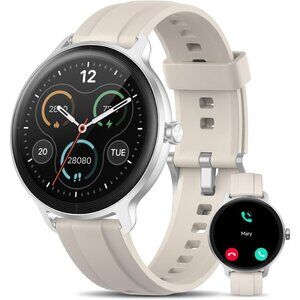 ⚡White Black Smart Watch for Men Women Sleep Monitor Compatible with Android